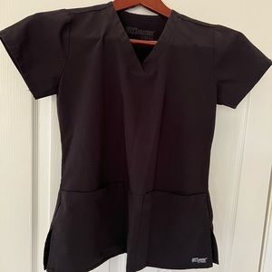 Grey’s Anatomy XS Black Scrub Top